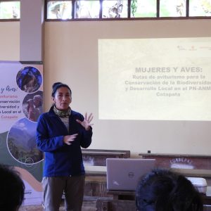 Mujeres que conservan: Aviturismo con enfoque de género en el Parque Nacional  y Área Natural de Manejo Integrado Cotapata (Bolivia)