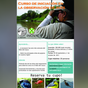 Nuevas fechas curso iniciación a la observación de aves